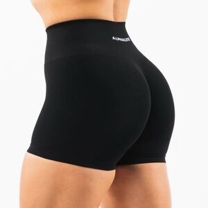 Alphalete Women's Sleek Black Bike Shorts